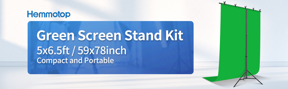 green screen with stand kit