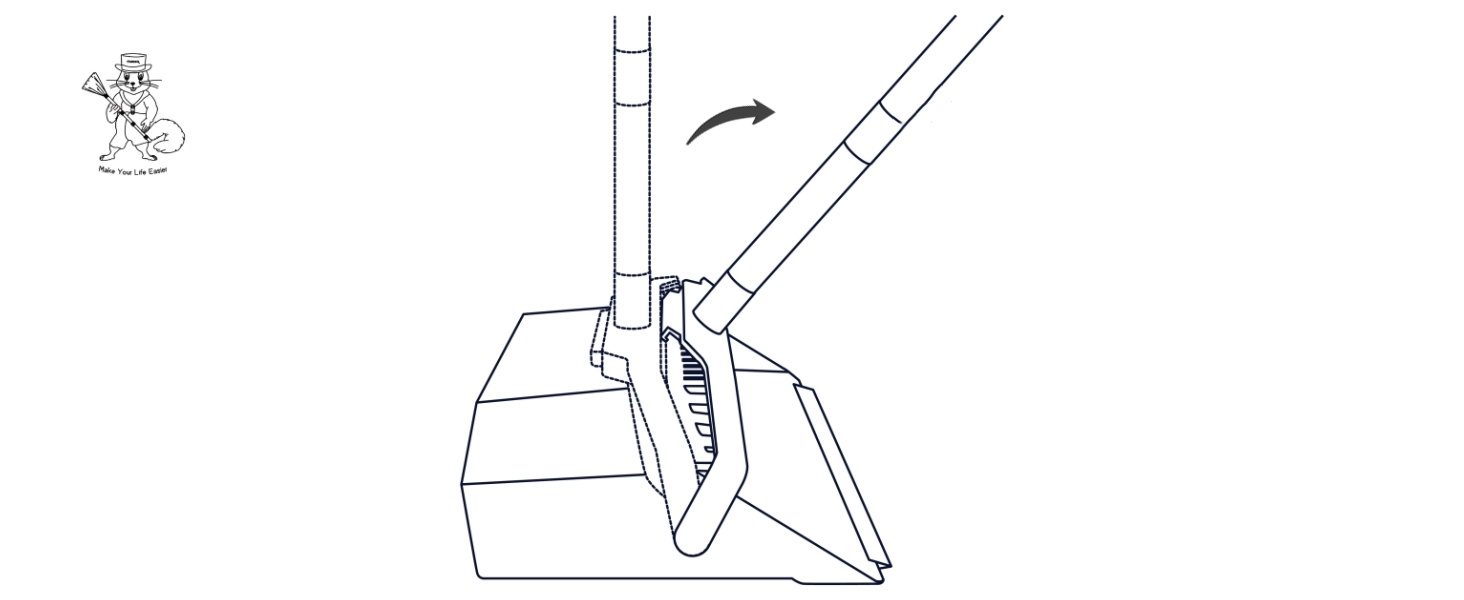compact broom and dustpan set