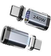 Tciogrxp 240W USB C Magnetic Adapter, (2 Pack 2 Plugs) Magnetic USB C Adapter Right Angle 24Pin, ...