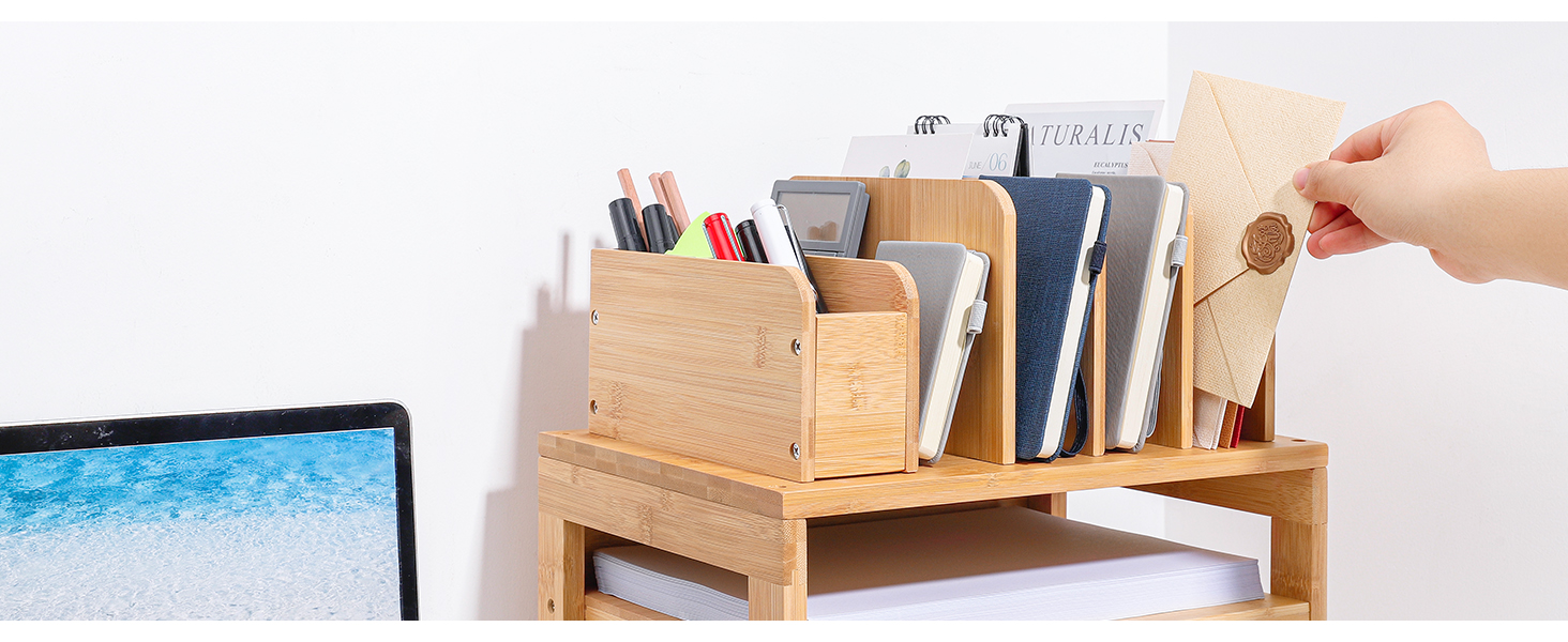 Bamboo Desk Organizer