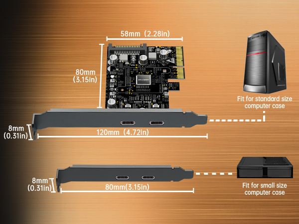 pcie usb expansion card High speed data transfer for pc