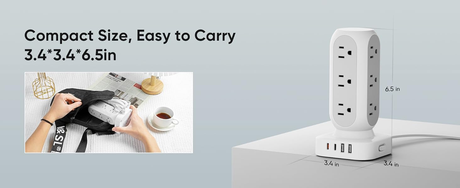 compact charging tower