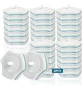 BALORIZ Disposable Toilet Bowl Refills 32 Count Upgraded Material Disposable Toilet Brush Cleanin...