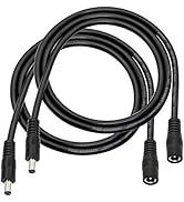 GINTOOYUN DC Power Extension Cable,DC 5.5mm x 2.1mm Male to Female Power Adapter Cable,3FT 18AWG ...