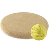 Sigmat Memory Foam Seat Cushion Anti-Slip Soft Round Stool Cushion Chair Pad 16 Inch Camel