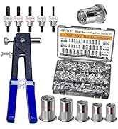 SAE Pressure Rivet Nut Tool Kit 530pcs, inch Rivet Nut Combination (5/16-18?1/4-20?10-24?8-32?6-3...