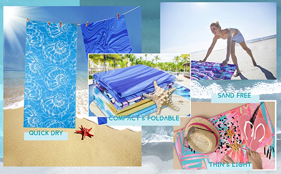 beach towels sand free quick dry