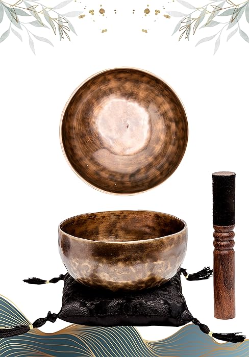 Tiger tibetan singing bowl set