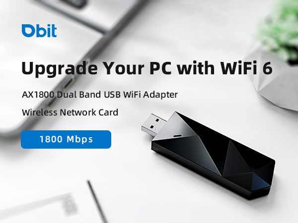 AX1800 WiFi 6 Dual Band USB WiFi Adapter Network Card