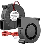WDERAIR 12V DC Brushless 5015 High Speed Radial Blower Fan Dual Ball Bearing 2Pin with 39inch Cab...