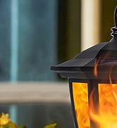Solar Flame Post Lights