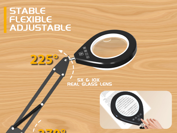 magnifier with light