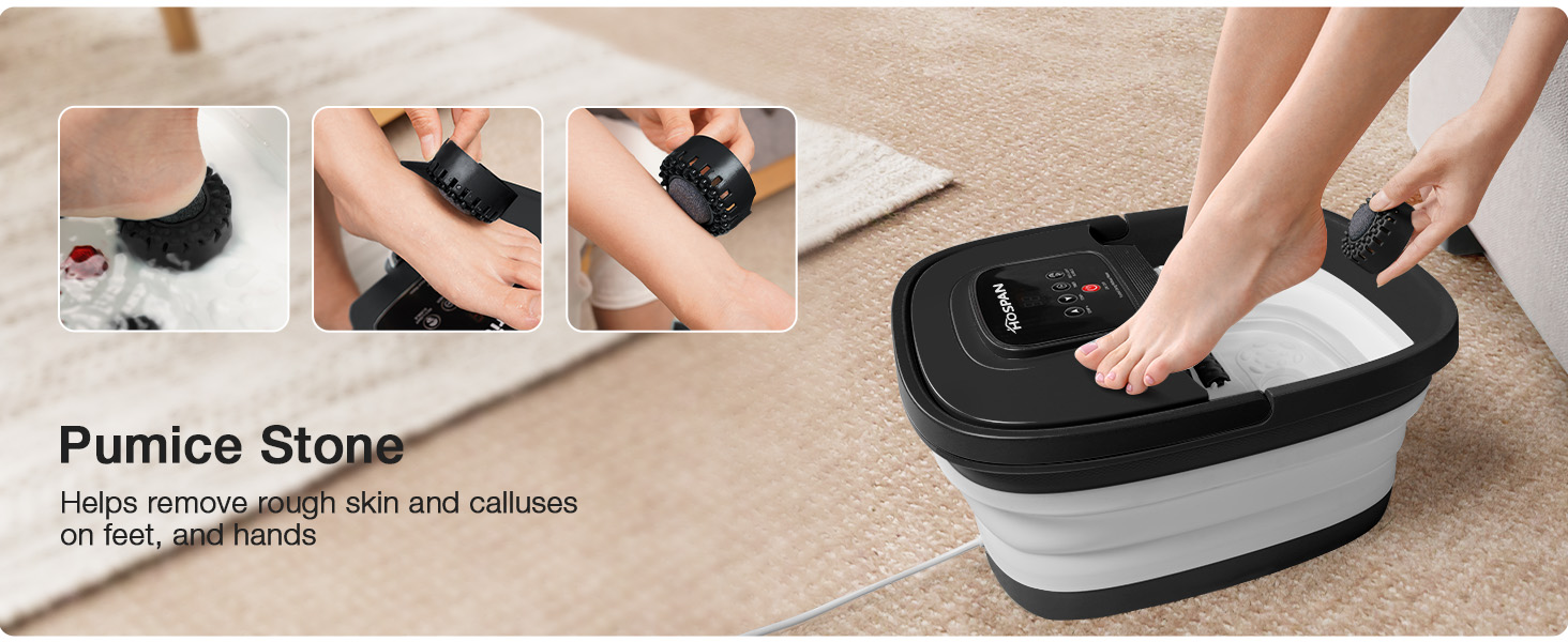 foot spa with heat and massage and jets