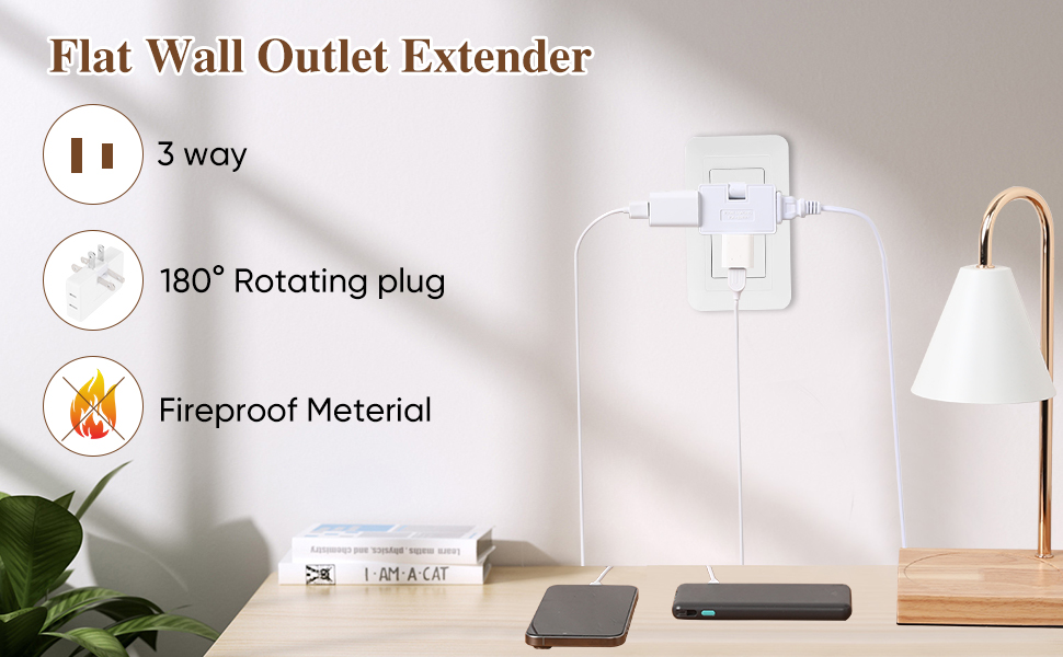Flat Wall Plug
