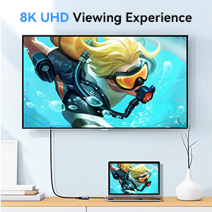 usb c magnetic adapter 8K 60Hz