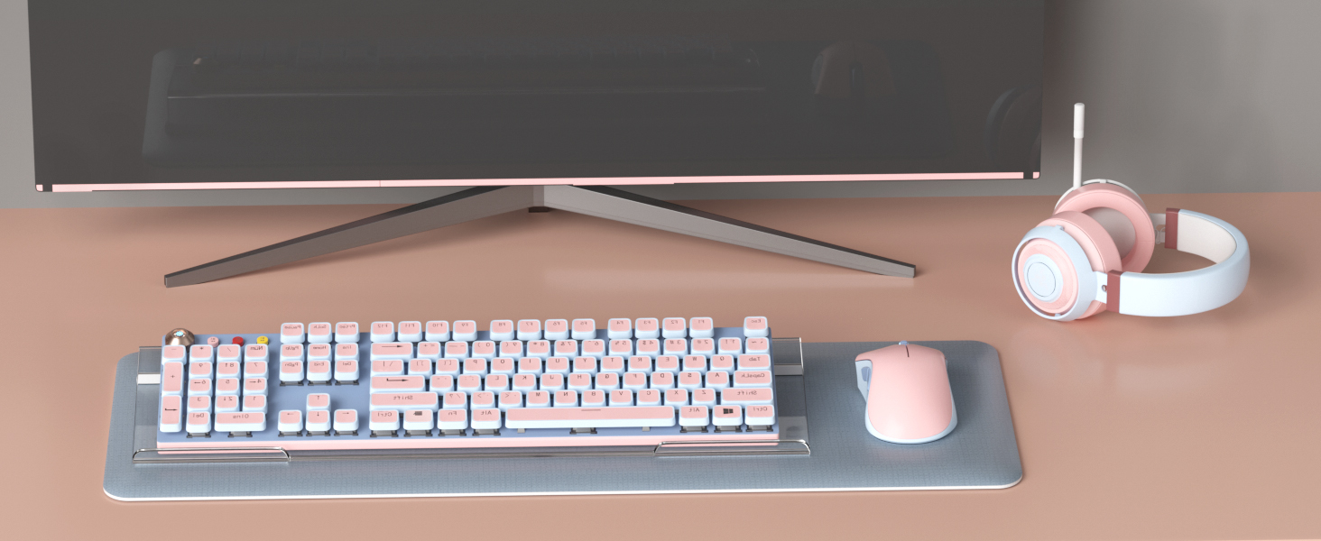 Acrylic Tilted Computer Keyboard Holder