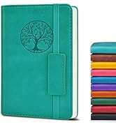 Biuwory Lined Pocket Journal Notebook for Women Men, 140 Pages A6 Leather Journals for Writing, T...