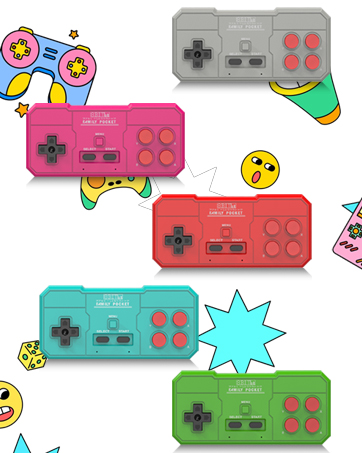 The handles come in a variety of color options.