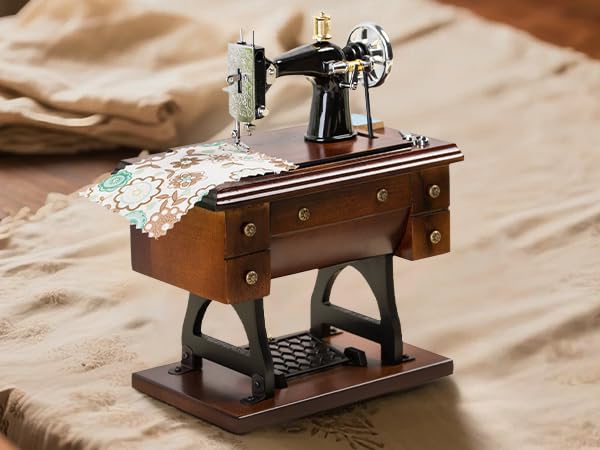 sewing machine music box gift for grandma mom