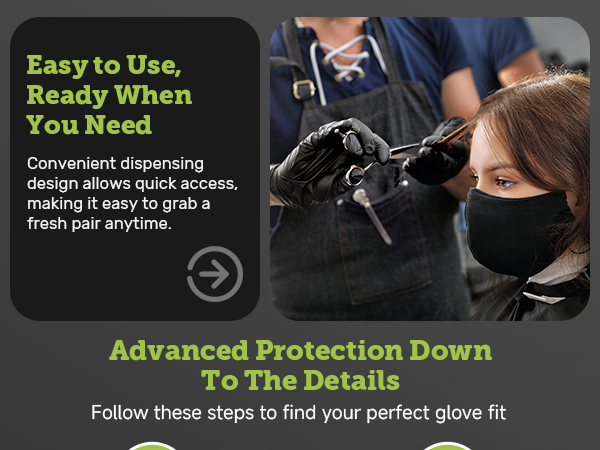 black nitrile gloves