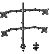 MOUNT PRO Quad Monitor Stand, 4 Monitor Mount for 13 to 32 inch Computer Screens, Hold up to 17.6...