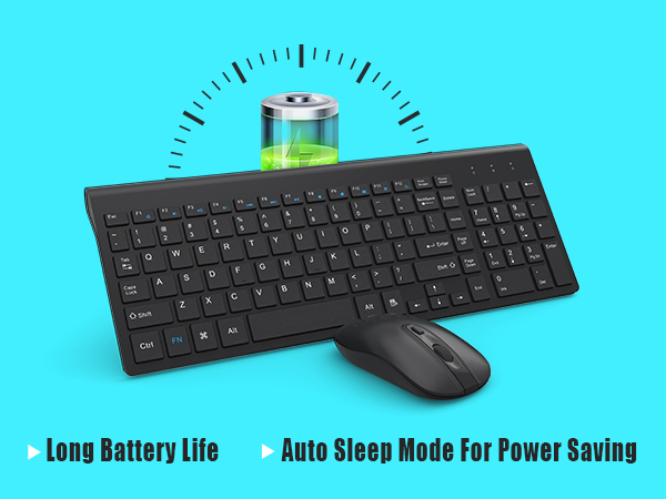 Wireless keyboard and mouse