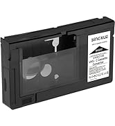 Bingxue VHS-C Cassette Adapter, Compatible with 12mm VHS-C SVHS Camcorders Motorized VHS Cassette...