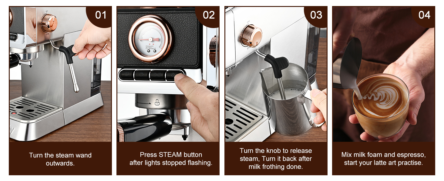 How to start milk frothing