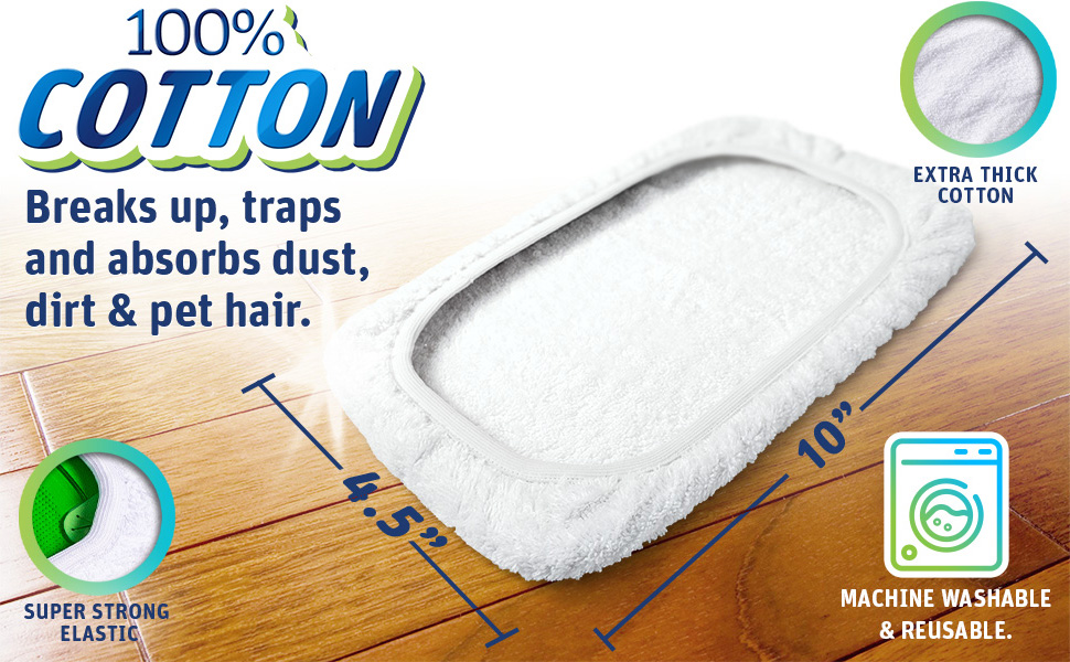 Cotton pads for sweeper