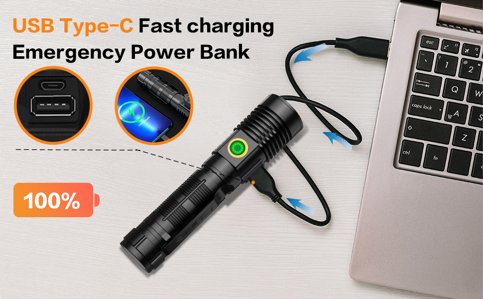 USB Rechargeable Flashlight