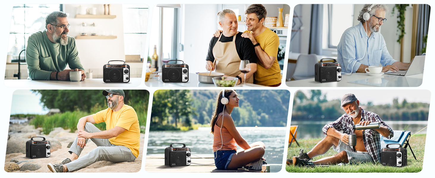 am fm radio plug in wall