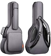 CAHAYA Guitar Bag Acoustic Reinforced 0.7 In Thick Sponge Soft Padded Guitar Case with 5 Pockets,...