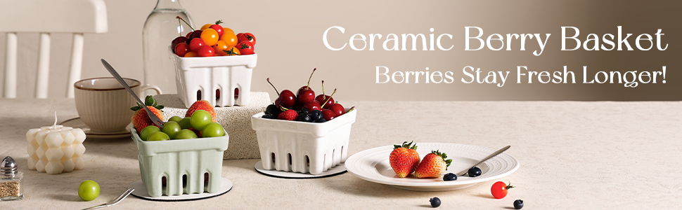 ceramic berry basket