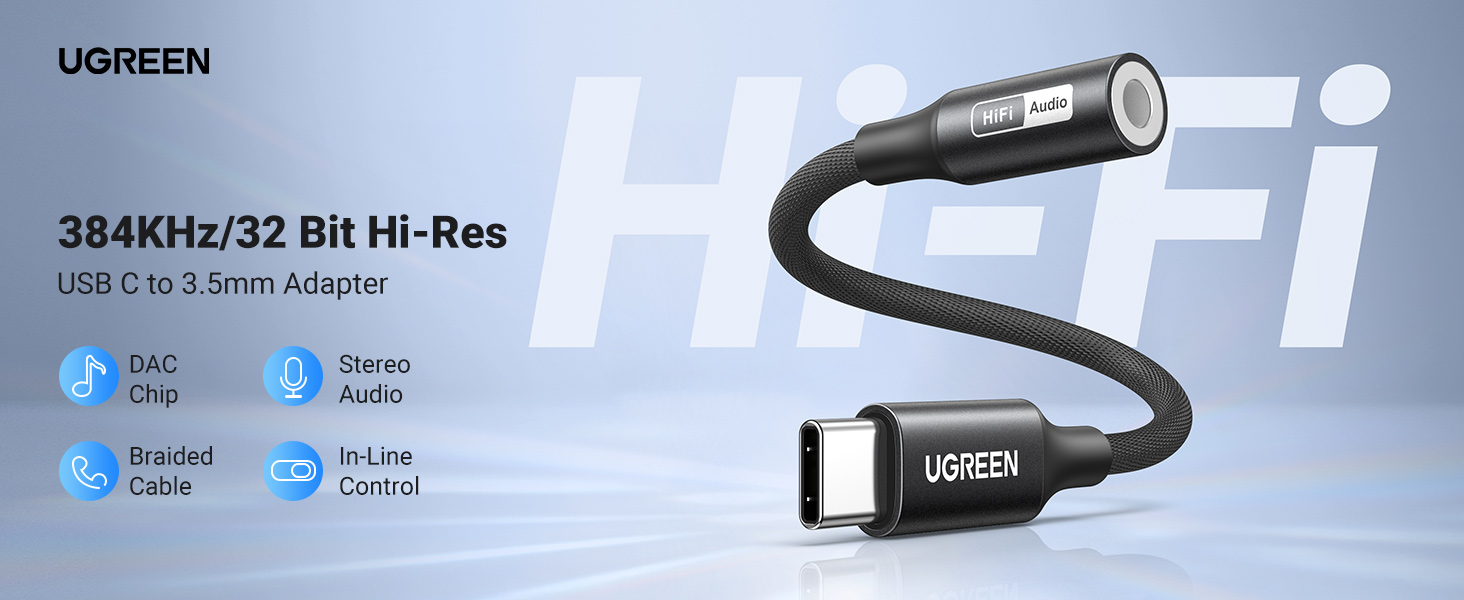 USB C to 3.5mm Audio Adapter
