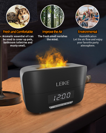 Digital Alarm Clock With Bluetooth Speaker
