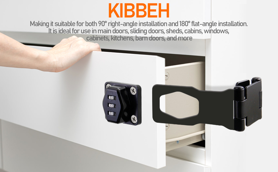 Collapsible Solid 304 Stainless Steel File Cabinet Lock Desk Drawer Lock