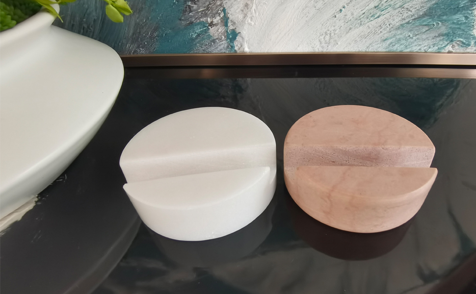 Pink Marble Phone Stand
