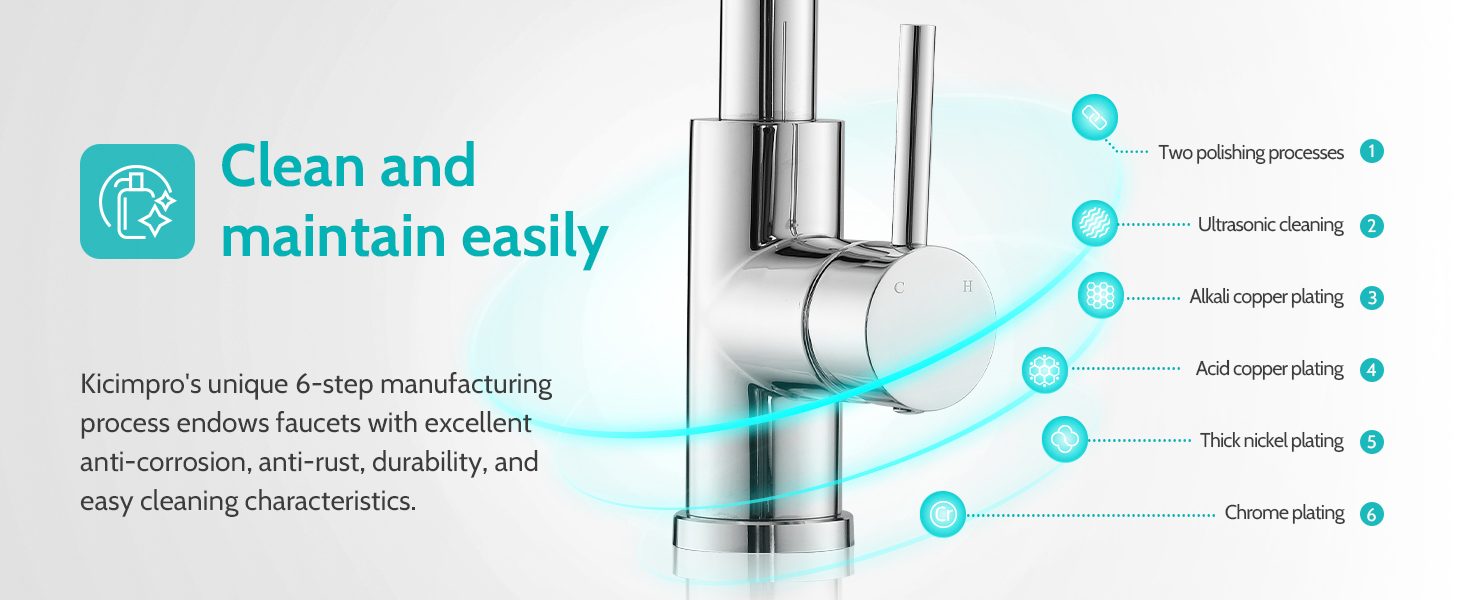 Anti-corrosion kitchen sink faucet