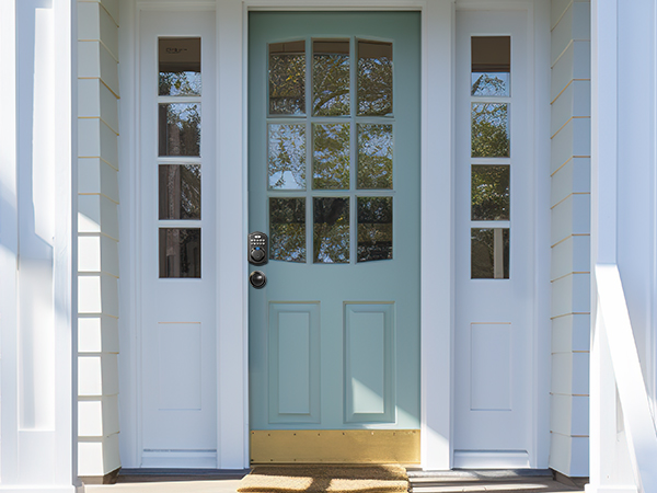 keyless entry door lock with knobs