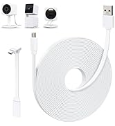 delilyn 25FT Power Extension Cable Compatible with WYZE Cam OG, WYZE Cam V4/V3/V3 Pro, WYZE Cam P...