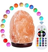 pursalt Himalayan Salt Lamp Night Light with Remote Control, Upgraded 16 Colors Changing &amp; 4 Ligh...