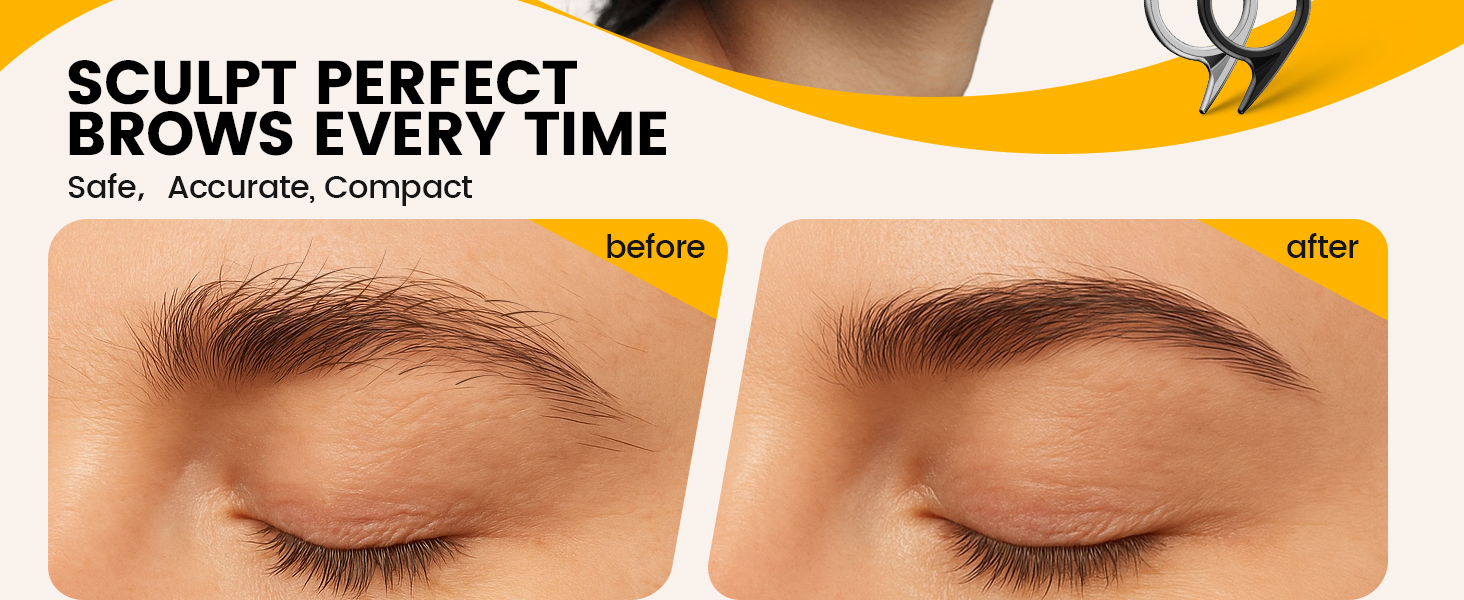 eyebrow trimmer brow hair scissors eyebrow scissors with comb