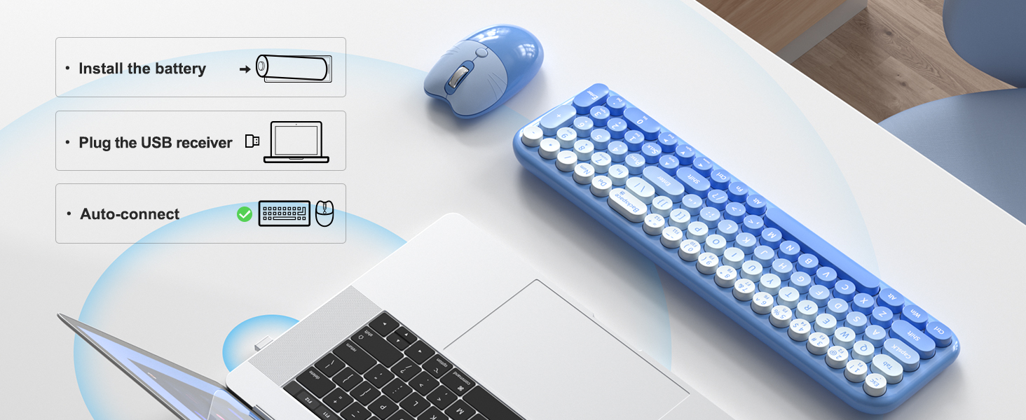 wireless keyboard and mouse combo