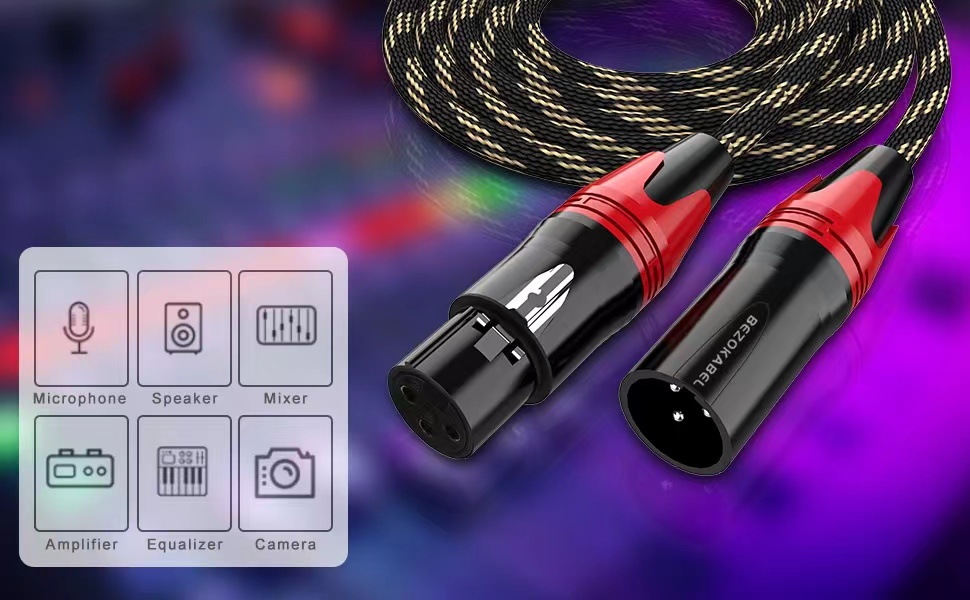 XLR microphone cable