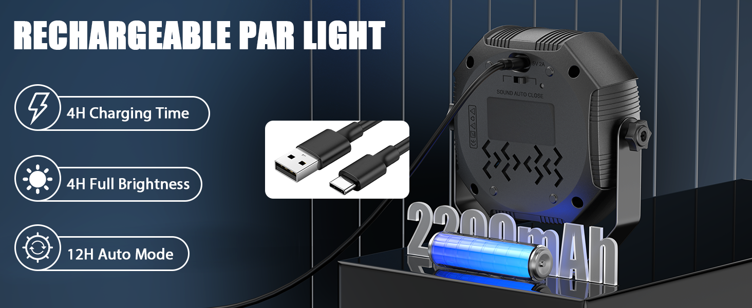 rechargeable par light