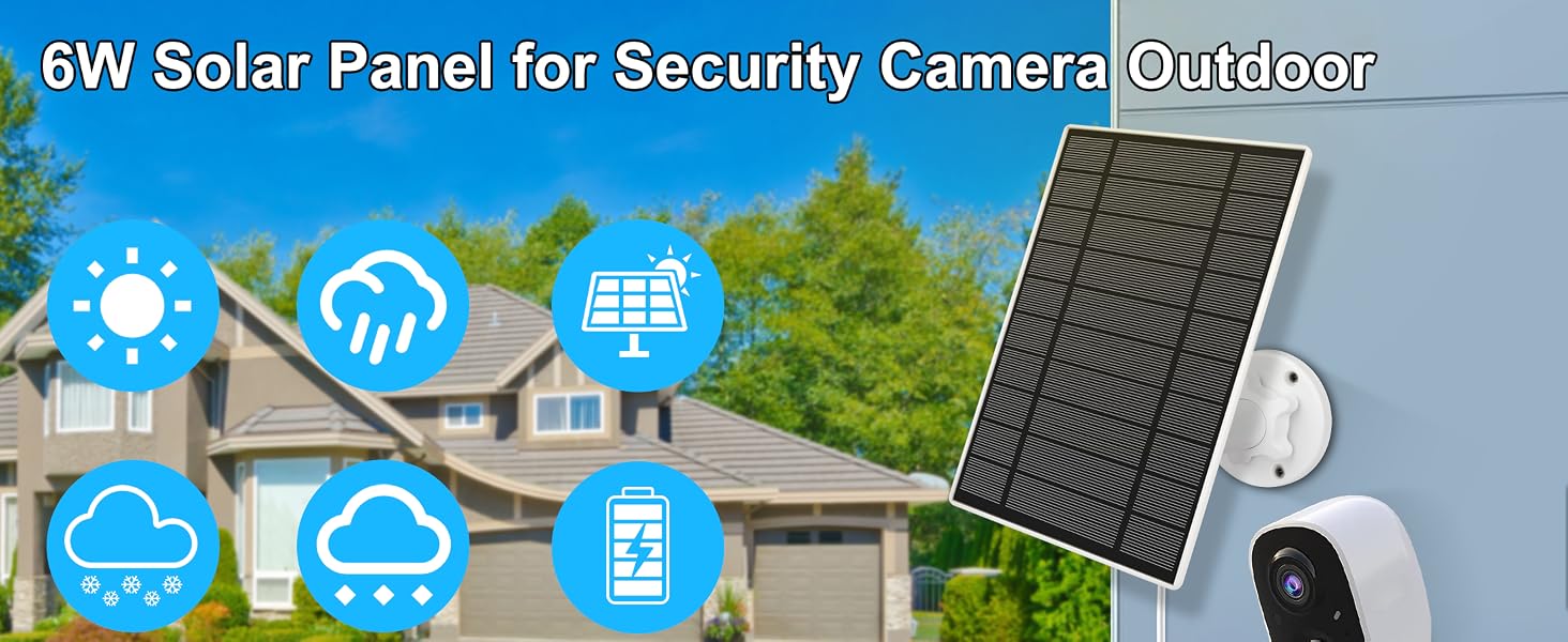solar panel for security camera