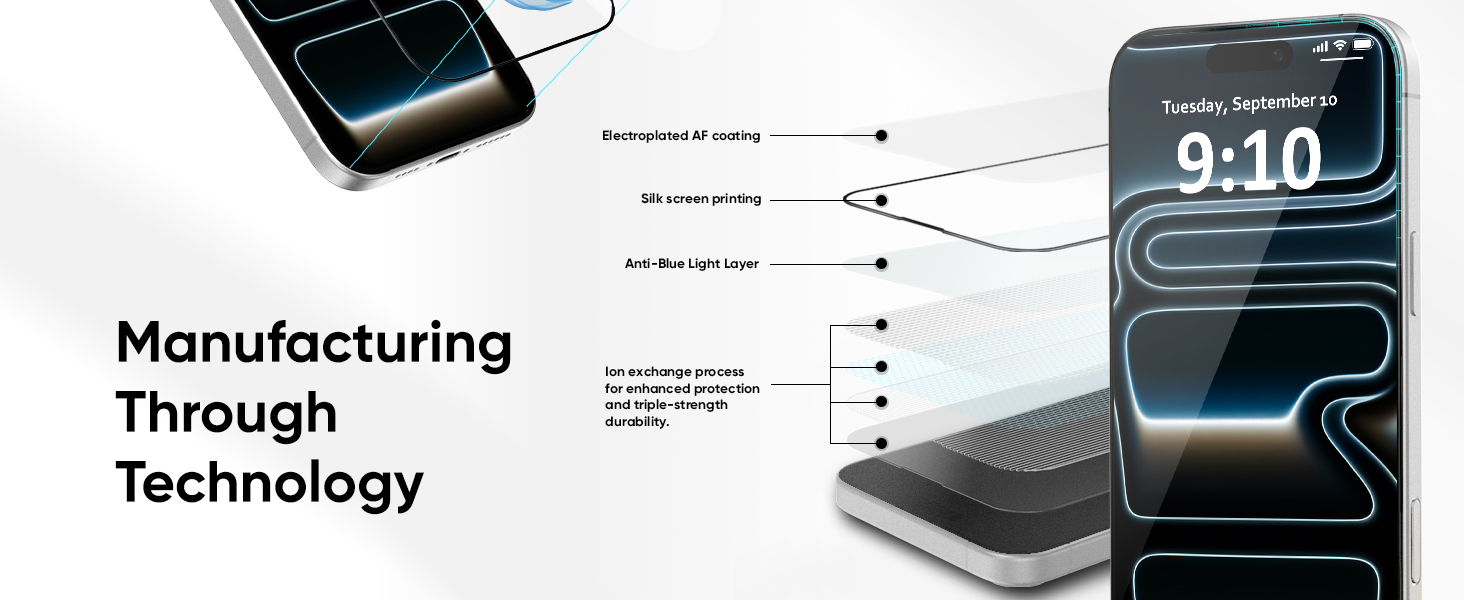 FLOLAB NanoArmour ONETIME PRO for iPhone 17 Pro Max Screen Protector
