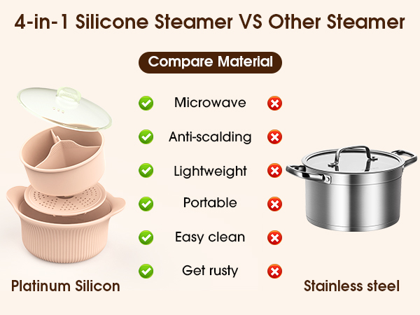 silicone steamer microwave