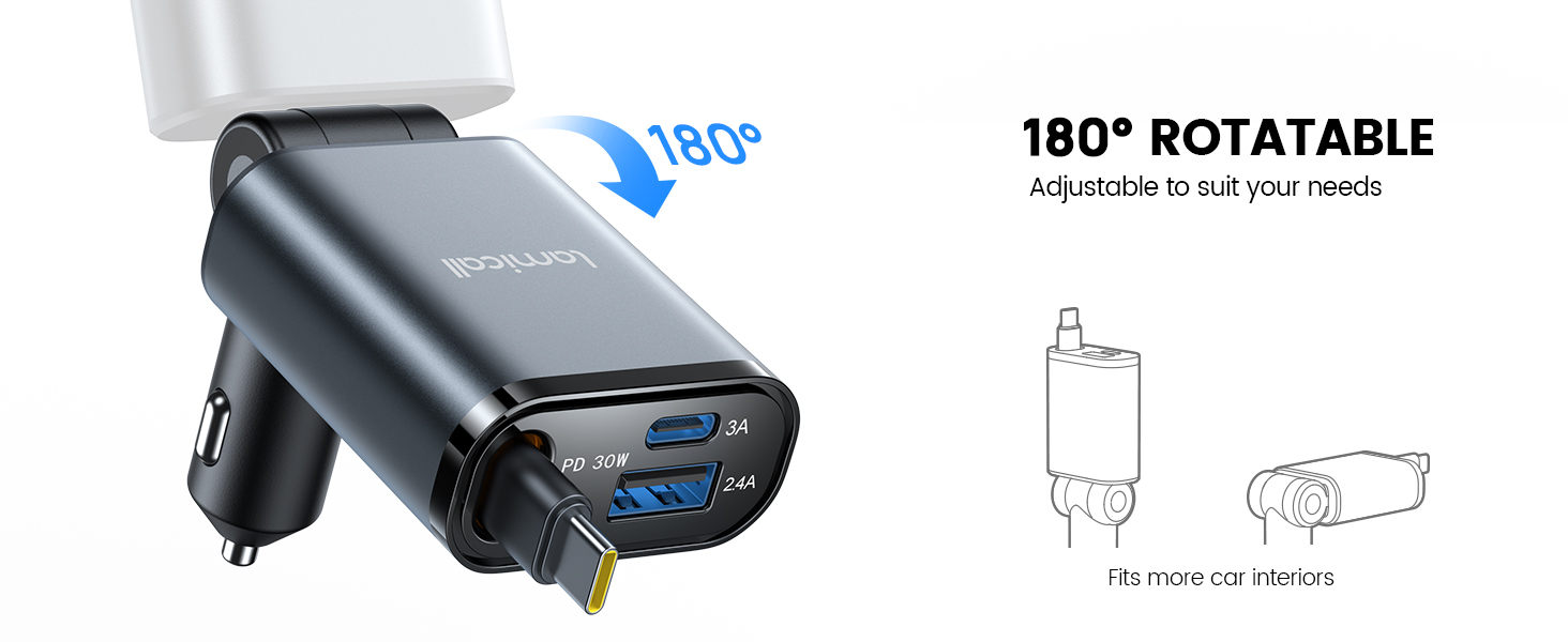 retractable car charger