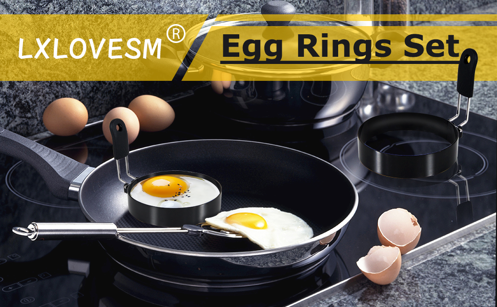 LXLOVESM 3&amp;#39;&amp;#39;+4&amp;#39;&amp;#39;+6&amp;#39;&amp;#39; Egg Rings Set